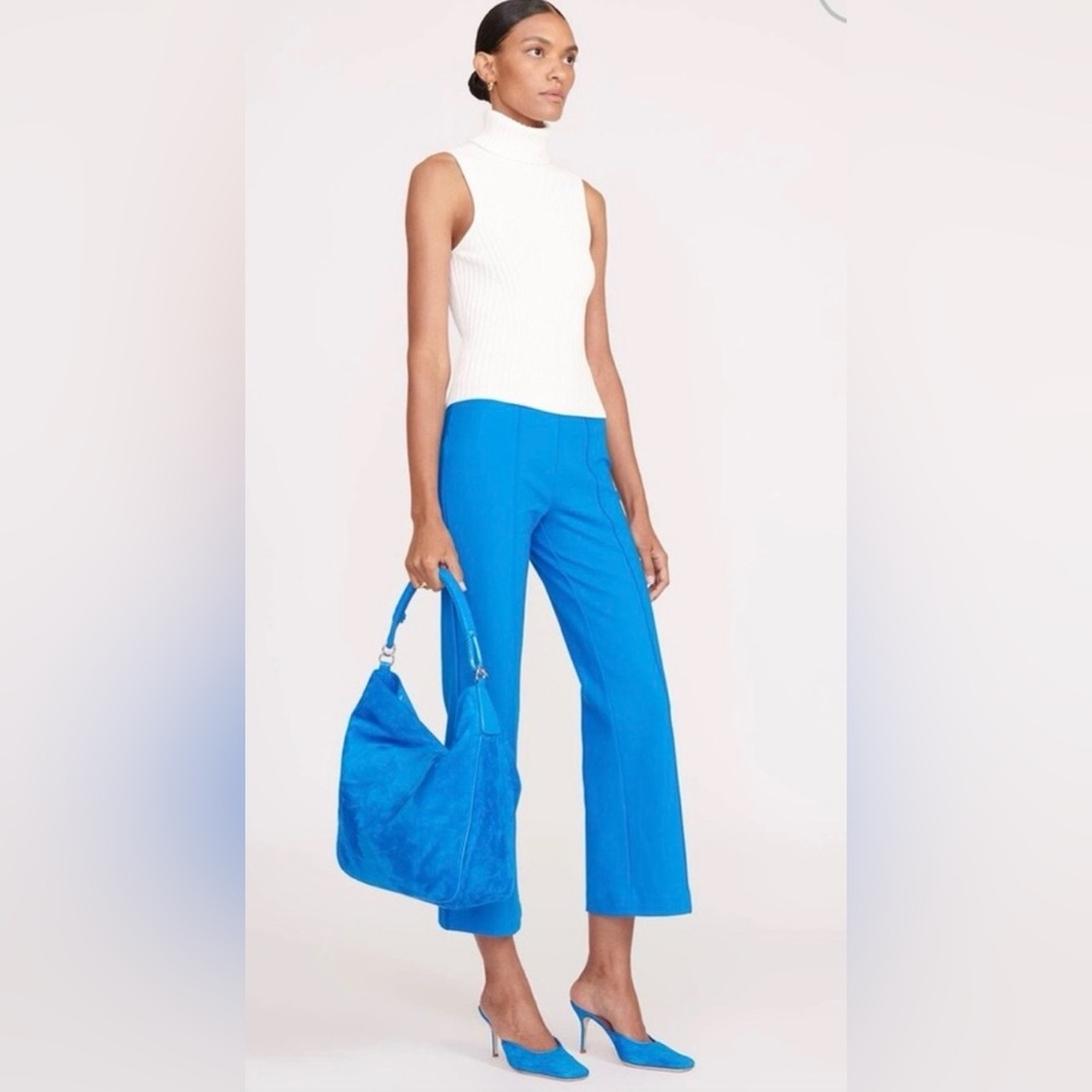STAUD Perry Bag | Director Blue | Suede Hobo Bag